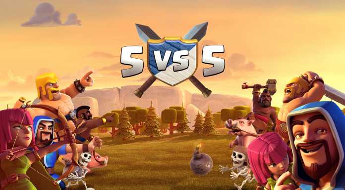 Guerras 5v5 estão chegando no Clash!