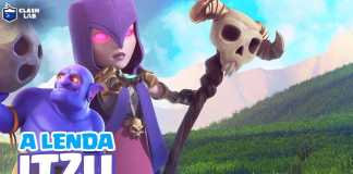 A LENDA ITZU ATACANDO CV 11 NO CLASH OF CLANS!!!