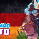 ENFRENTAMOS UM CLÃ ALEMÃO ESPECIALISTA EM QUEEN WALK!!! CLASH OF CLANS