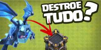 DRAGÃO ELÉTRICO NA DEFESA CASTELO DE CLÃ É BOM? CLASH OF CLANS