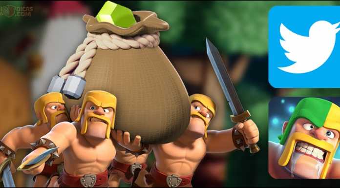 Sorteio de Gemas no twitter @ClashOfClansBRC