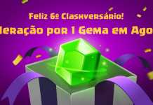 Evento de Aceleração de Coletores por uma Gema (6ª Clashversário)