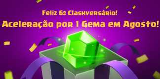 Evento de Aceleração de Coletores por uma Gema (6ª Clashversário)
