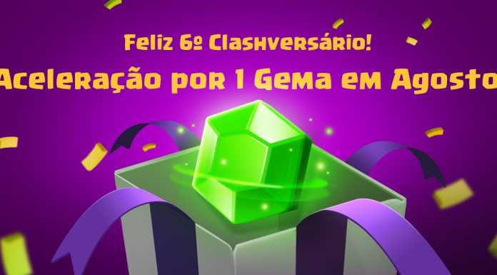 Evento de Aceleração de Coletores por uma Gema (6ª Clashversário)
