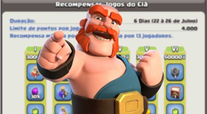 Recompensas Jogos do Clã – 22 à 26 de Julho