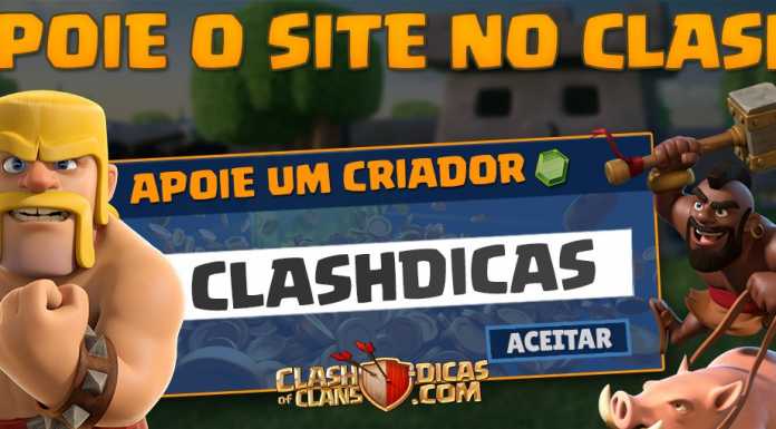 Apoie nosso site no jogo (Código: ClashDicas)
