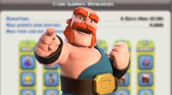 Recompensas dos Jogos do Clã – 22 à 28 de Novembro