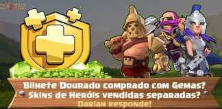Bilhete Dourado via Gemas e Skins de Heróis na Loja?! Darian responde!