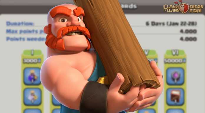 Recompensas dos Jogos do Clã – 22 à 28 de Janeiro/2020