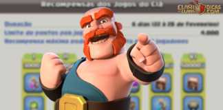 Recompensas dos Jogos do Clã – 22 à 28 de Fevereiro/2020