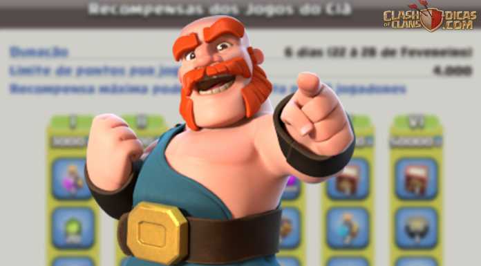 Recompensas dos Jogos do Clã – 22 à 28 de Fevereiro/2020