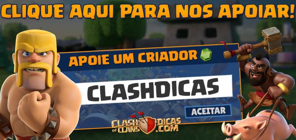 Apoie ClashDicas na loja do Clash of Clans