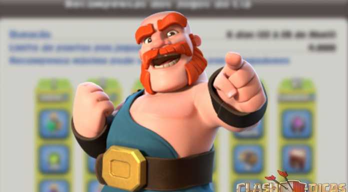 Recompensas dos Jogos do Clã – 22 à 28 de Abril/2020