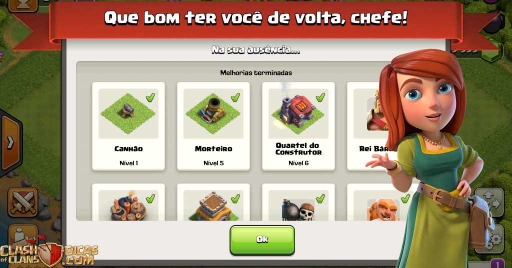 Alterações Adicionais no Clash of Clans