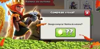 Skin da Rainha do Outono disponível para comprar com Gemas