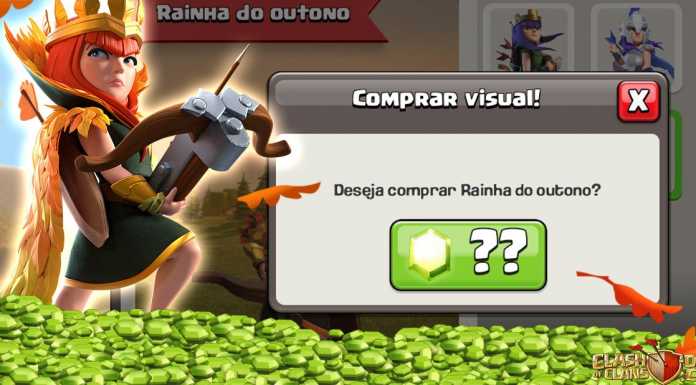 Skin da Rainha do Outono disponível para comprar com Gemas