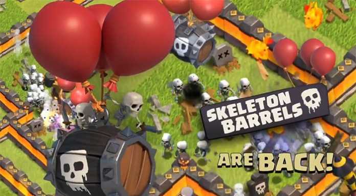 Barril de Esqueletos de volta ao jogo em mais um Clash-O-Ween