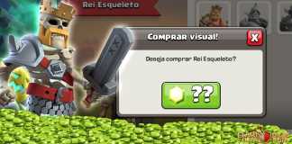 Skin do Rei Esqueleto disponível para comprar com Gemas