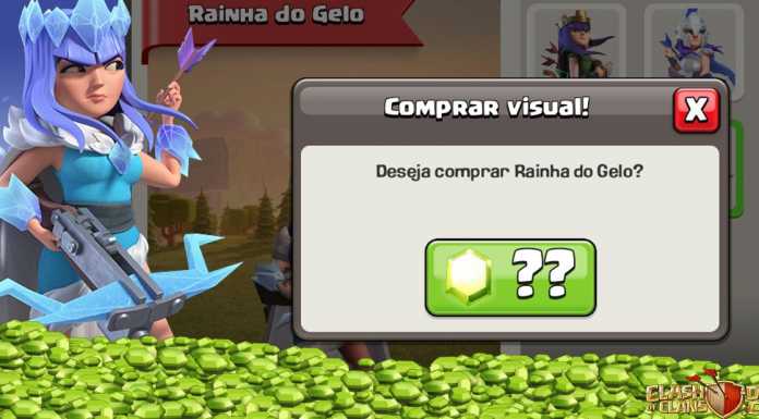 Skin da Rainha do Gelo disponível para comprar com Gemas na Loja