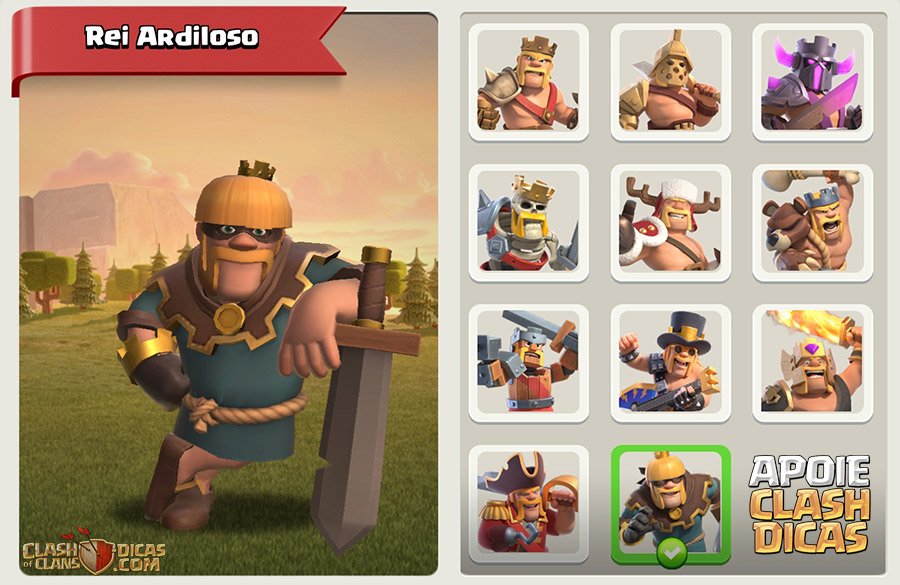 Rei Ardiloso – Skin do Bilhete Dourado de Março/2021 - Clash of Clans Dicas