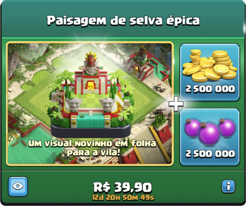 Paisagem de Xadrez disponível em oferta especial - Clash of Clans