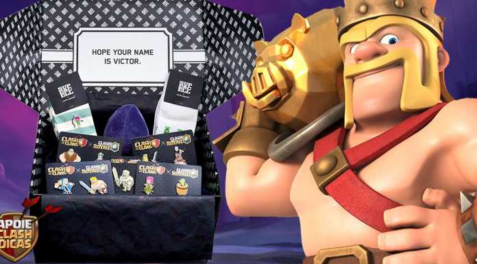 Sorteio para apoiadores! Caixa de Produtos do Clash of Clans