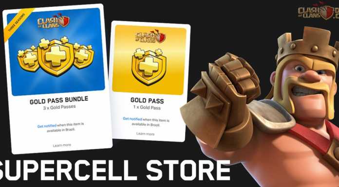 Supercell Store (beta): Venda de Bilhete Dourado com desconto fora do Clash! Entenda!