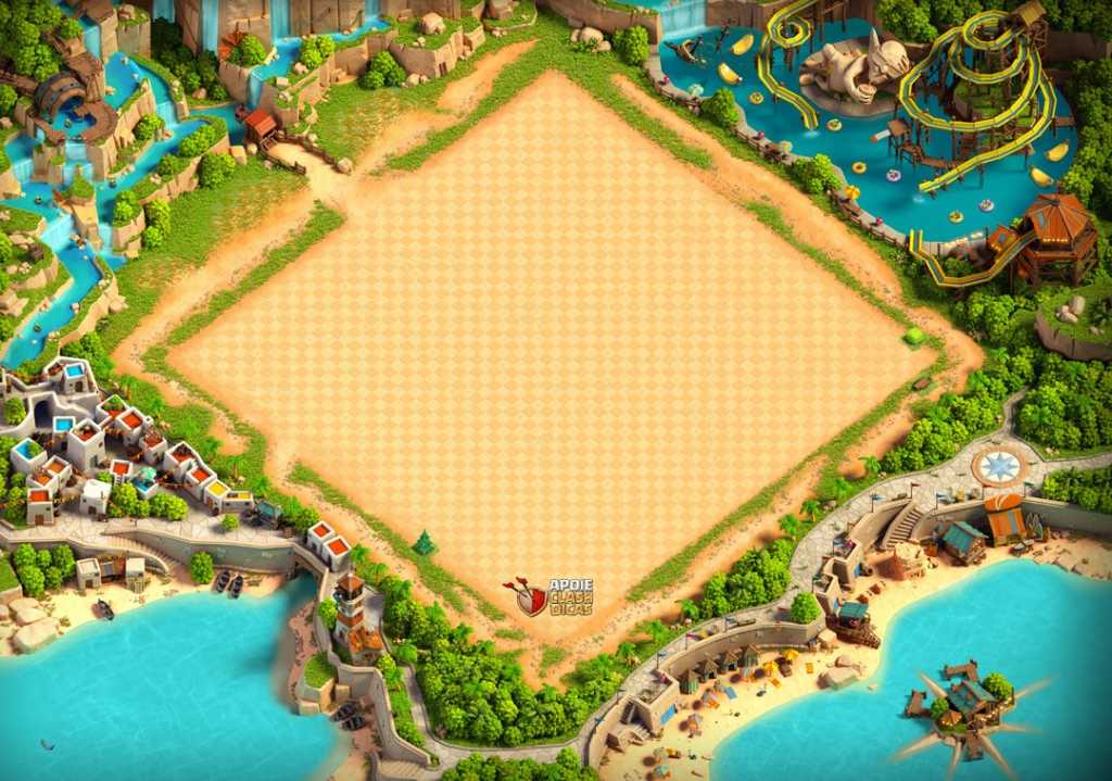 Paisagem de Verão do Clash of Clans