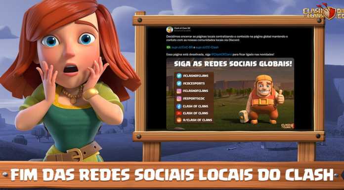 Perfis de Redes Sociais Locais do Clash são desativados