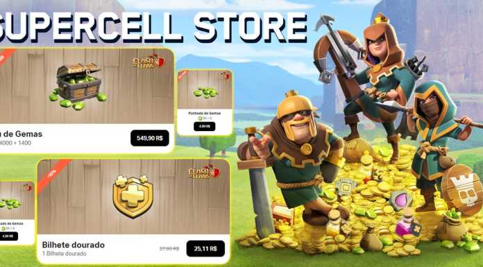 Supercell Store disponível no Brasil: Gemas com Bônus e Bilhete Dourado com Desconto