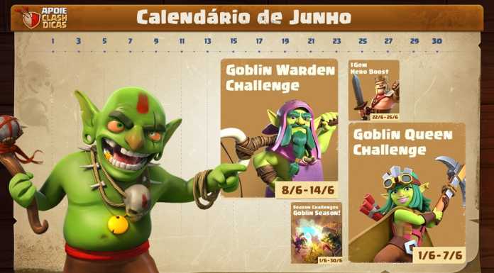 Calendário de Junho: Temporada dos Goblins, Novas Skins Temáticas e mais eventos