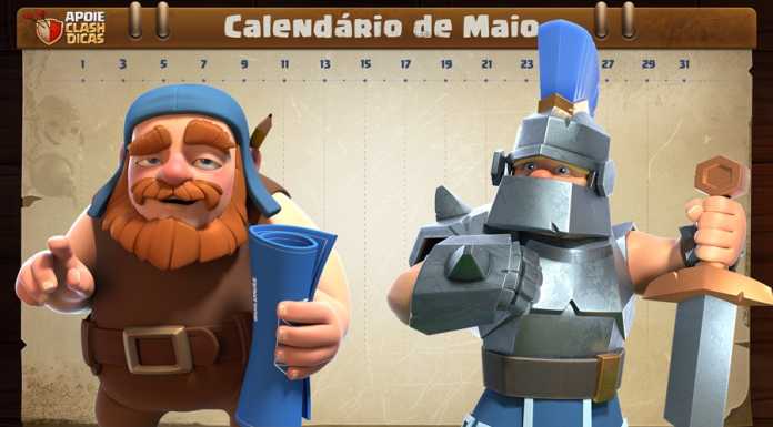 Calendário de Maio: Evento na Base do Construtor, Desafios e mais