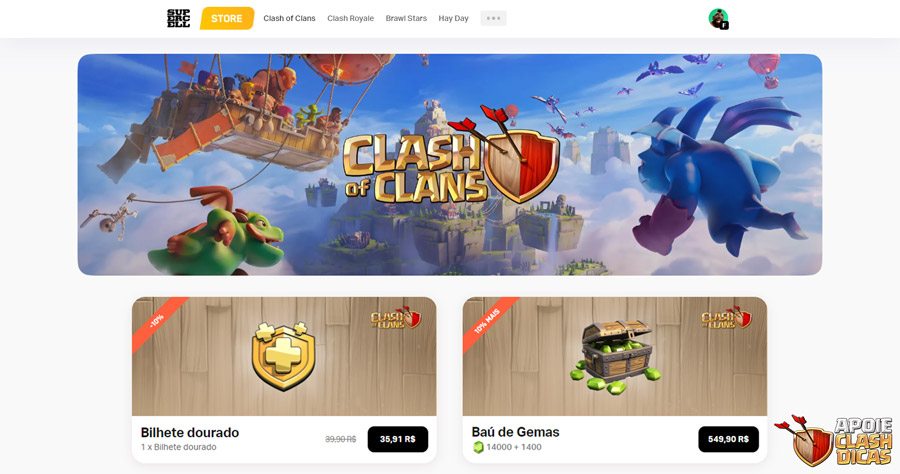 Crédito de R$12 Grátis para Gastar no Clash of Clans para PC - Não perca a  oportunidade - Clash of Clans Dicas