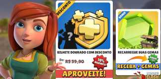 Compre Gemas com bônus e Bilhete Dourado com desconto na Supercell Store