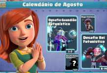 Calendário de Agosto: Temporada do 11º Clashversário, Skins Futurísticas e Eventos