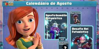 Calendário de Agosto: Temporada do 11º Clashversário, Skins Futurísticas e Eventos