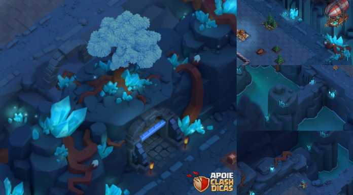 Caverna de Cristal: Paisagem para Base do Construtor disponível na Loja