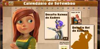 Calendário de Setembro: Xadrez Clash com Desafios Especiais, Skins Temáticas e Mais Viva uma Temporada do Xadrez Clash