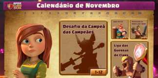 Calendário de Novembro: O mês da Campeã das Campeãs