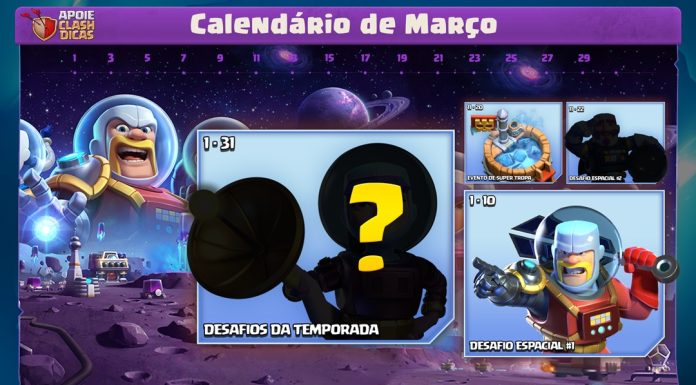 Calendário de Março/2024 Revela Novo Conjunto de Skins Espaciais Inédito