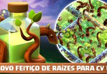 Novo Feitiço de Raízes – Sneak Peek #03 da Próxima Atualização O Novo Feitiço de Raízes no Clash of Clans!