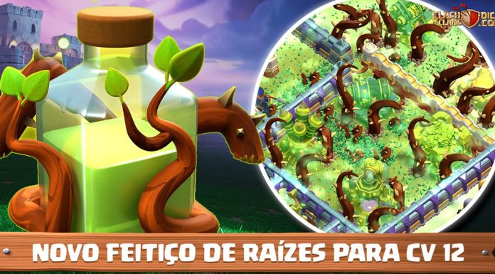 Novo Feitiço de Raízes – Sneak Peek #03 da Próxima Atualização O Novo Feitiço de Raízes no Clash of Clans!