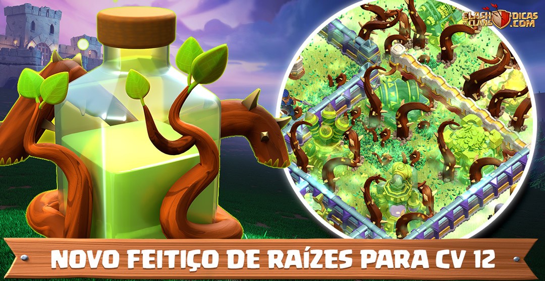 O Novo Feitiço de Raízes no Clash of Clans!