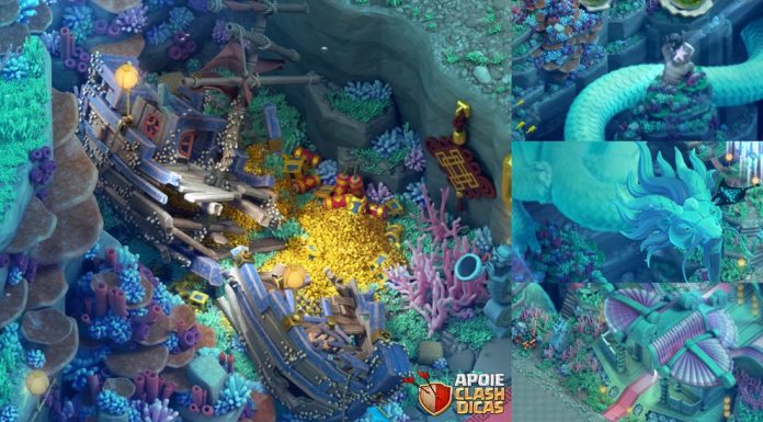 Nova Paisagem do Palácio de Dragão Disponível na Loja Paisagem do Palácio de Dragão no Ano do Dragão Azul