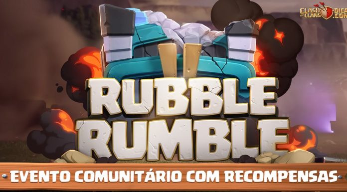 Novo Evento Comunitário #RubbleRumble – Metas & Recompensas Desafio #RubbleRumble: Destrua e Conquiste no Clash of Clans