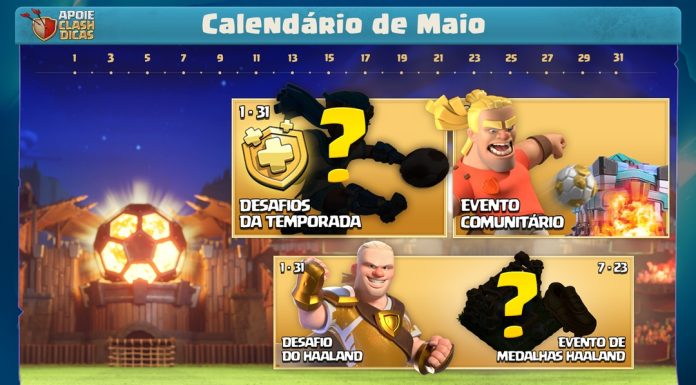 Calendário de Maio 2024 – Vários Eventos do Haaland, Skins de Futebol e Mais