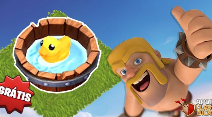 Como Resgatar a Decoração Tina do Patinho (ou 500 Gemas Grátis) Resgate a Decoração Tina do Patinho no Clash of Clans!