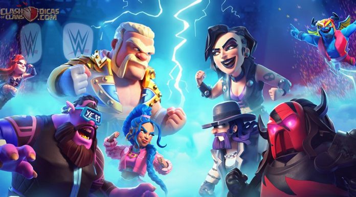 Vazou Temporada Clash of Clans x WWE?! Novas Skins e Paisagem Revelada! Temporada ClashaMania WWE traz skins épicas