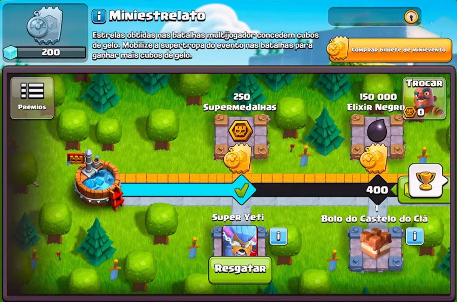 Evento Miniestrelato no Clash of Clans Evento Miniestrelato com Super Yeti