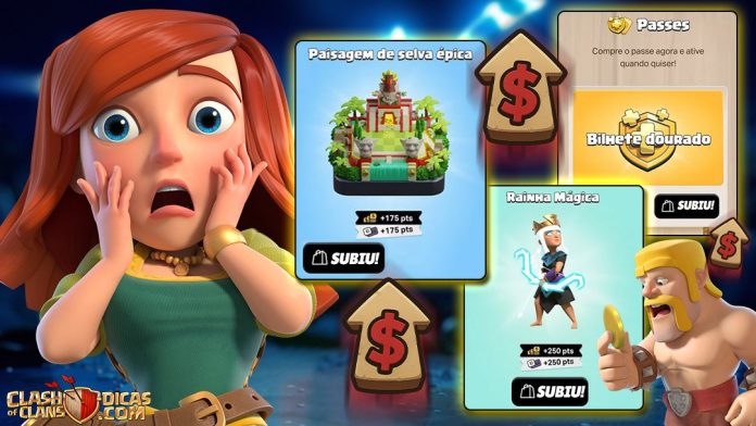 Supercell anuncia aumento de preços no Clash of Clans e demais jogos